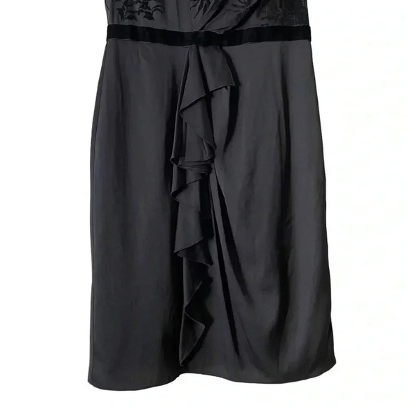 ELIE TAHARI Mally Black Silk Blend Sleeveless Dress sz S Style ER1RM600 Short - Picture 5 of 13